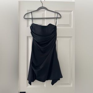Forever 21 strapless black mini dress